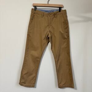 Toad & Co Men's Mission Ridge Pant Size 30x28 Dark Chino Khaki Organic Cotton